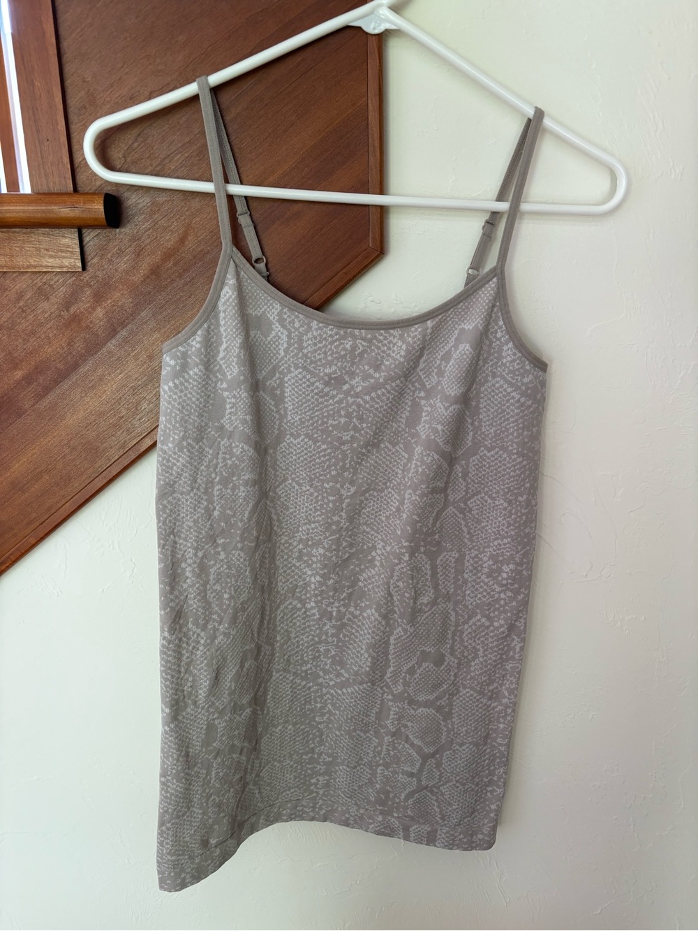 Apt. 9 Taupe Snake-Print Adjustable-Strap Camisole